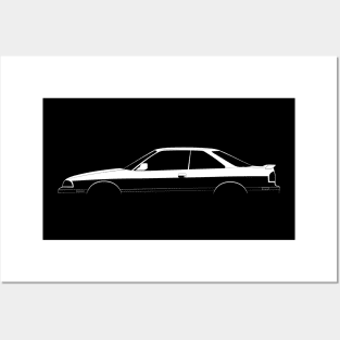 Mazda MX-6 (GD) Silhouette Posters and Art